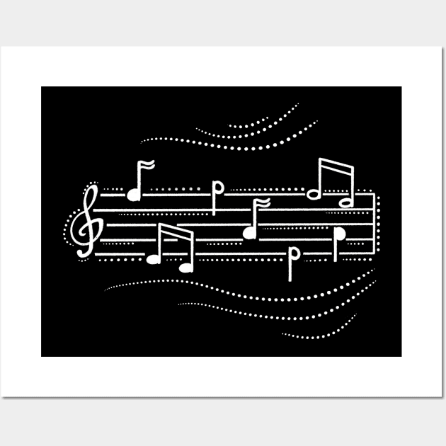 Music sheet with notes Wall Art by Xatutik-Art